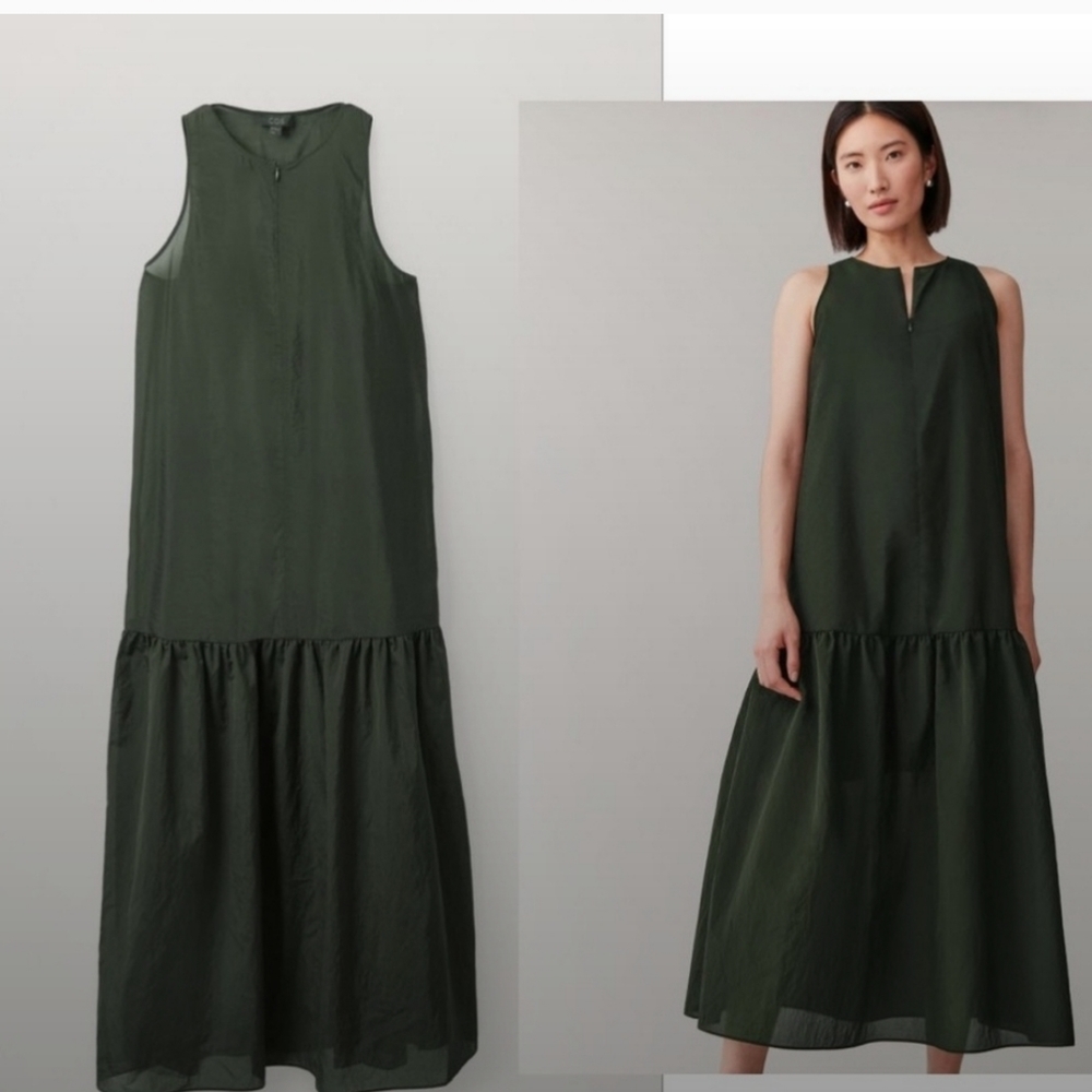 COS tank maxi tiered dress